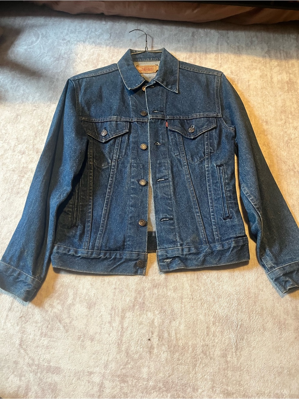 Vintage Levi's Dark Indigo Denim Jacket!!